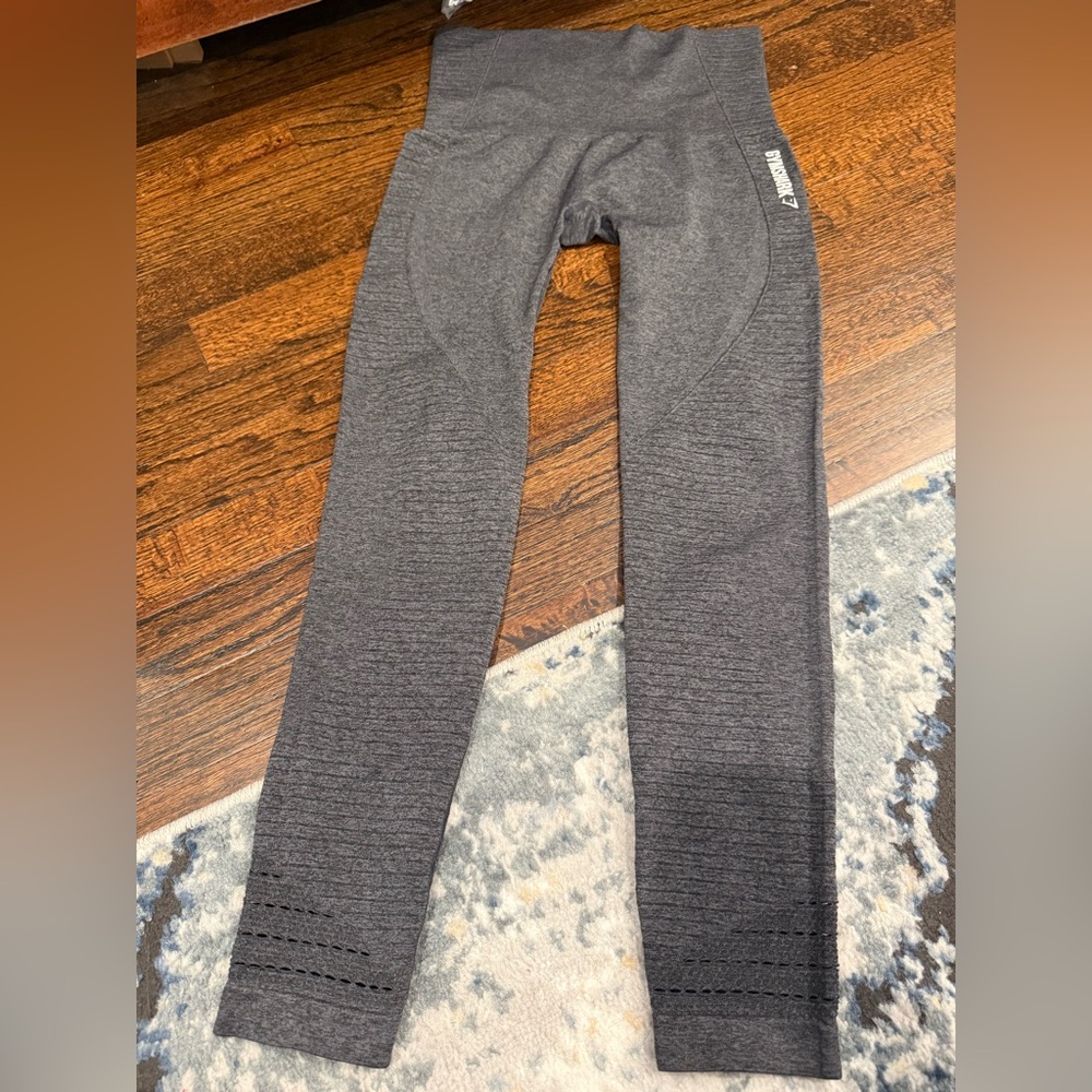 Gymshark vital seamless leggings in smoky grey marl est size m